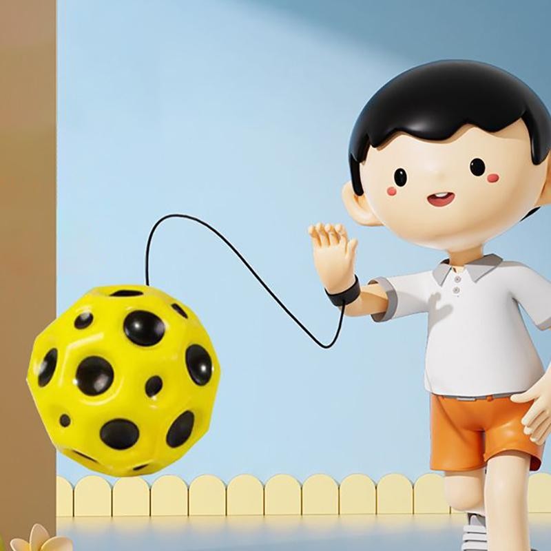 Tmoy Bóng Thể Thao Cổ Tay Trên Dây Cao Su Rebound Đeo Tay, Đồ Chơi Quà Tặng Tập Luyện Cho Trẻ Em