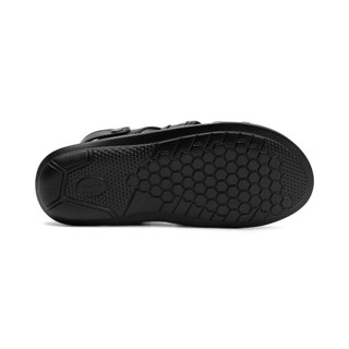 Dép Quai Hậu Nam Cao Cấp Fttleather ,Dép Sandal Da Bò Họa Tiết Monogram Đế Siêu Nhẹ D602
