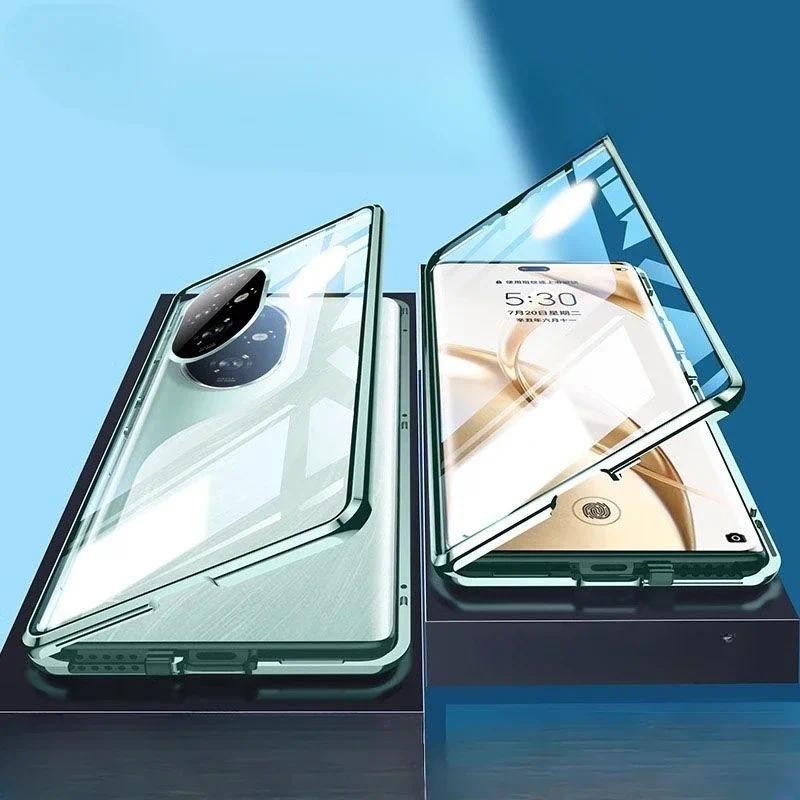 360 Full Kim Loại Từ Tính Dành Cho Honor 200 300 400 Pro Kính Hai Mặt Điện Thoại Dành Cho Honor200 Honor 200Pro Bảo Vệ Ống Kính