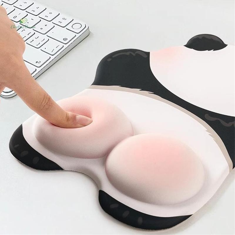 [Nhà Điện] Miếng Lót Chuột Gấu Trúc Mông Màu Hồng Dễ Thương mới Miếng Lót Chuột Cổ Tay Silicon Sáng Tạo Chuột Ngộ nghĩnh Tay Còn Lại Máy Tính Văn Phòng Miếng Lót Chuột Chống Trượt mới