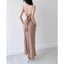 Đầm 2 dây nơ lưng mút ngự.c chất thun gân xương cá, thời trang hoàn hảo cho tiệc, làm việc