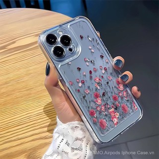 Ốp lưng không gian trong suốt hình hoa vỡ 3 In1 cho Iphone Ip15 15 Pro 15plus 15 Pro Max 16 16pro 16plus16promax 16e Vỏ điện thoại Vỏ chống sốc A6TS NRVH WVQ