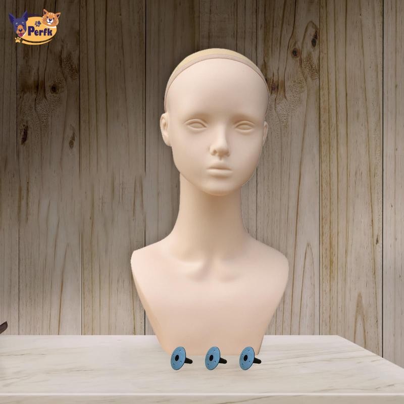Đầu Mannequin Có Vai Nữ Đầu Giá Đỡ Sống Động Như Thật Tóc Giả Đầu Mannequin Cho Tóc Giả Trang Sức Trưng Bày Tiệm Cắt Tóc