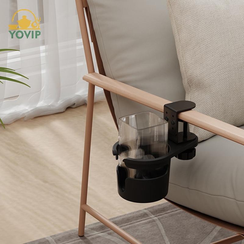 YOVIP Để Bàn Cốc Kẹp Có Thể Điều Chỉnh Chống Tràn Cà Phê Giá Đỡ Xoay 360 Độ Cạnh Bàn Kẹp Cốc Chống Rơi Bàn VN