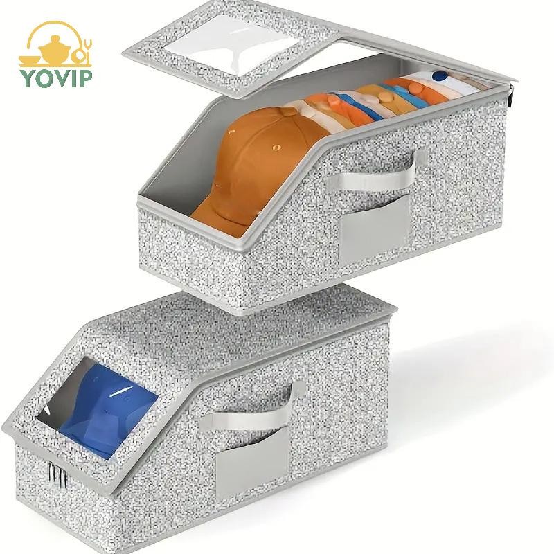 Hộp đựng mũ YOVIP, Giá đỡ mũ, Dung tích lớn, Bảo quản tủ quần áo, Thích hợp để sử dụng tại nhà, Tổ chức tủ quần áo và lưu trữ VN