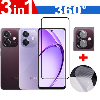 OPPO A5i 4G HD Bảo Vệ Màn Hình Chống Vân Tay 3 Trong 1 Kính Cường Lực Bảo Vệ Toàn Diện Cho OPPO A5i A5 A3 Pro A5x A5X A5 A3 A3x A3i Plus 5G 4G Có Phim Mặt Sau + Bảo Vệ Ống Kính
