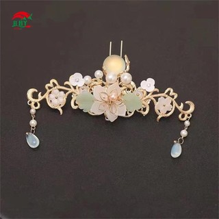 Hanfu Phù Hợp Với Kim Cương Giả Kẹp Tóc Hình Hoa - Bộ Chân Tóc Phong Cách Trung Hoa