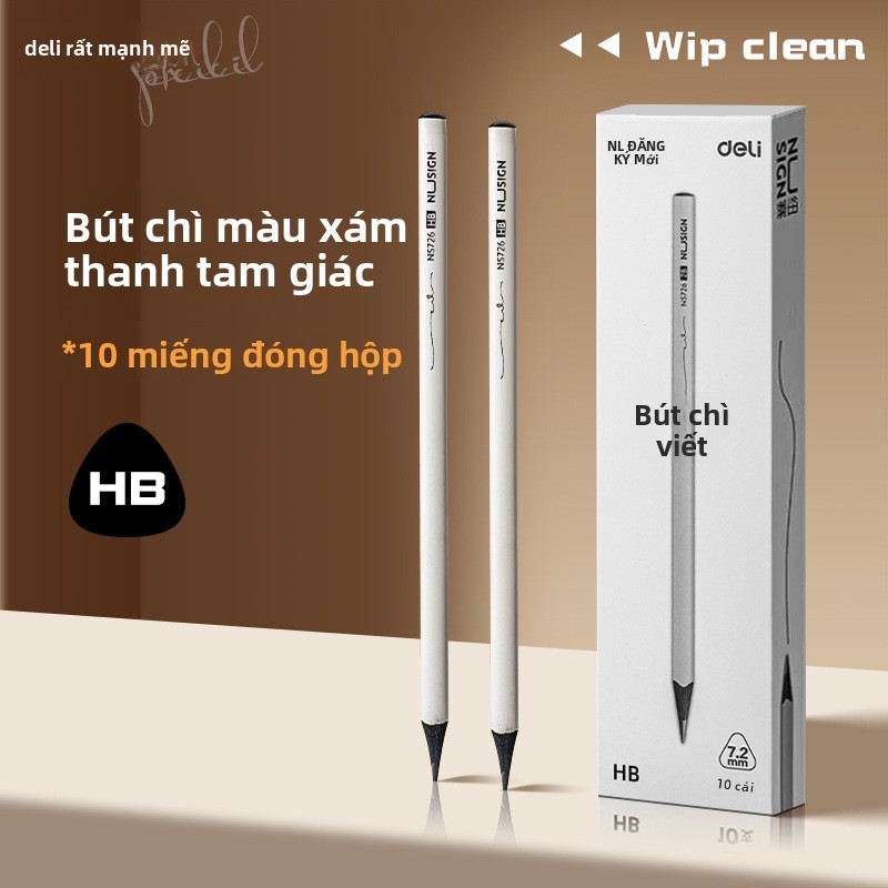 Bút Chì 2B Cho Trẻ Em Gỗ Đen Màu Xám Dành Cho Trường Mầm Non & Học Sinh Lớp 1-2