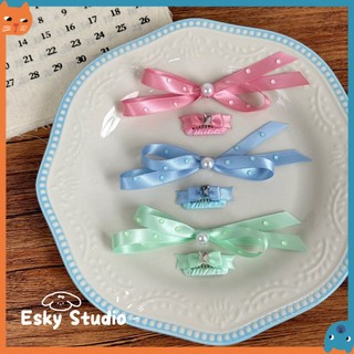 Handmade Ruy Băng Nơ BB Kẹp Tóc Cho Chó Nhẹ Thú Cưng Phụ Kiện Tóc Cho Chó Con Yorkie Bichon