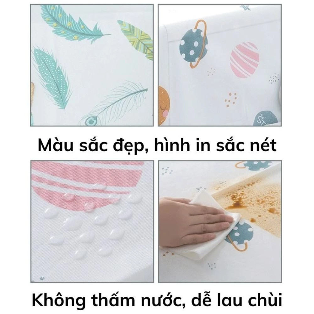 Khăn Phủ Tủ Lạnh PEVA Chống Thấm, Chống Bụi, Tấm Phủ Có Ngăn Đựng Tiện Lợi Trang Trí Nhà Bếp Dinohome