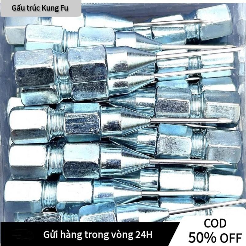 【24H】Kim bơm mỡ bò, bơm dầu đầu bơm mỡ dụng cụ bơm mỡ bò cầm tay , Đầu mũi kim bơm mỡ bò, Phụ kiện kim bơm mỡ cho bạc đạ