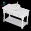 Gamchiano 1 / 12 Bồn rửa tròn thu nhỏ + Bộ tủ cho mô hình nhà búp bê
