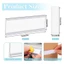 GETVOW 10 Túi Đựng Thẻ Chỉ Số PVC, Chất Liệu PVC Trong Suốt Nhãn Kệ Tự Dính, 50 Chiếc Tự Dính Thẻ Chỉ Số Tiện Lợi Thẻ Kích Thước Màn Hình Bán Lẻ