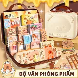 Hộp Quà Văn Phòng Phẩm Cho Bé - Set Học Tập Đáng Yêu, Hoạt Hình Ngộ Nghĩnh, Giúp Con Yêu Thích Đi Học