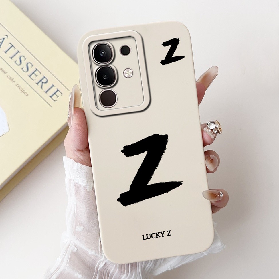 Ốp lưng iQOO Z10x V2445A Vivo iQOO Z10x Ốp lưng thời trang đơn giản Thiết kế họa tiết A-Z Ốp lưng chống sốc bằng silicon