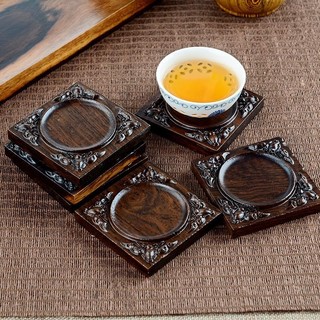 Mun Coaster Gỗ Kung Fu Phụ Kiện Khay Trà Lễ Vuông SCWO