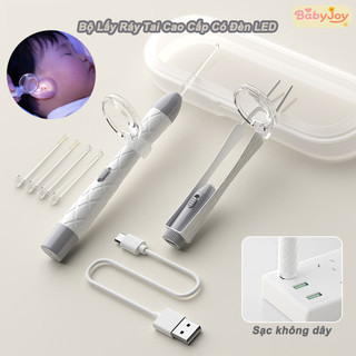 【BabyJoy】Bộ lấy ráy tai có đèn led thông minh,Dụng Cụ Vệ Sinh Tai Cho Bé,Thiết Kế Dành Cho Trẻ Em
