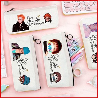 GC9 BIGBANG GD G-DRAGON POWER Canvas Hộp Đựng Bút Chì Túi Bảo Quản Dung Tích Lớn Sinh Viên Văn Phòng Phẩm Túi CG9