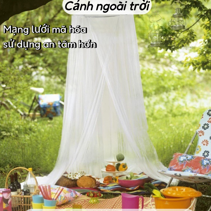 Màn chống muỗi hình vòm tròn cho trần nhà, cửa đơn, không cần giá đỡ, màn chống muỗi treo trần mới
