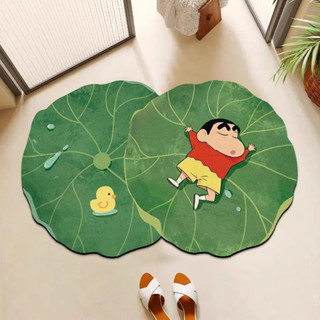 Thảm Lau Chân Hình Shin Dễ Thương, Thảm Chùi Chân Nhà Tắm Chất Liệu Bùn Tảo Thấm Hút Nhanh Khô