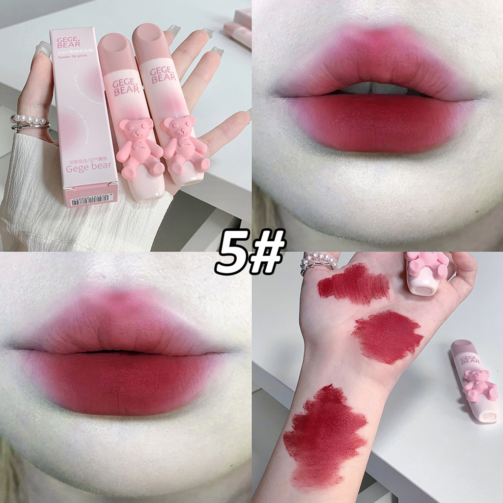 Matte Velvet Không Phai Màu Môi Bóng Mịn Mềm Mại Màu Sắc Phong Phú Son Môi Khô Nhanh Cho Nữ Bé Gái Trang Điểm Hàng Ngày
