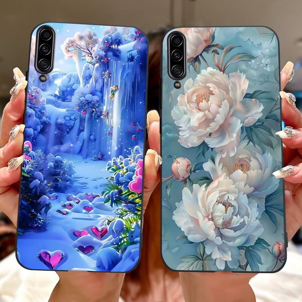 Dành Cho Samsung A90 5G Ốp Lưng SM-A908B Mèo Dễ Thương Thời Trang Hoa Sơn Thoáng Mát Cho Samsung Galaxy A90 5G Ốp Lưng Điện Thoại SM-A908N SM-A9080
