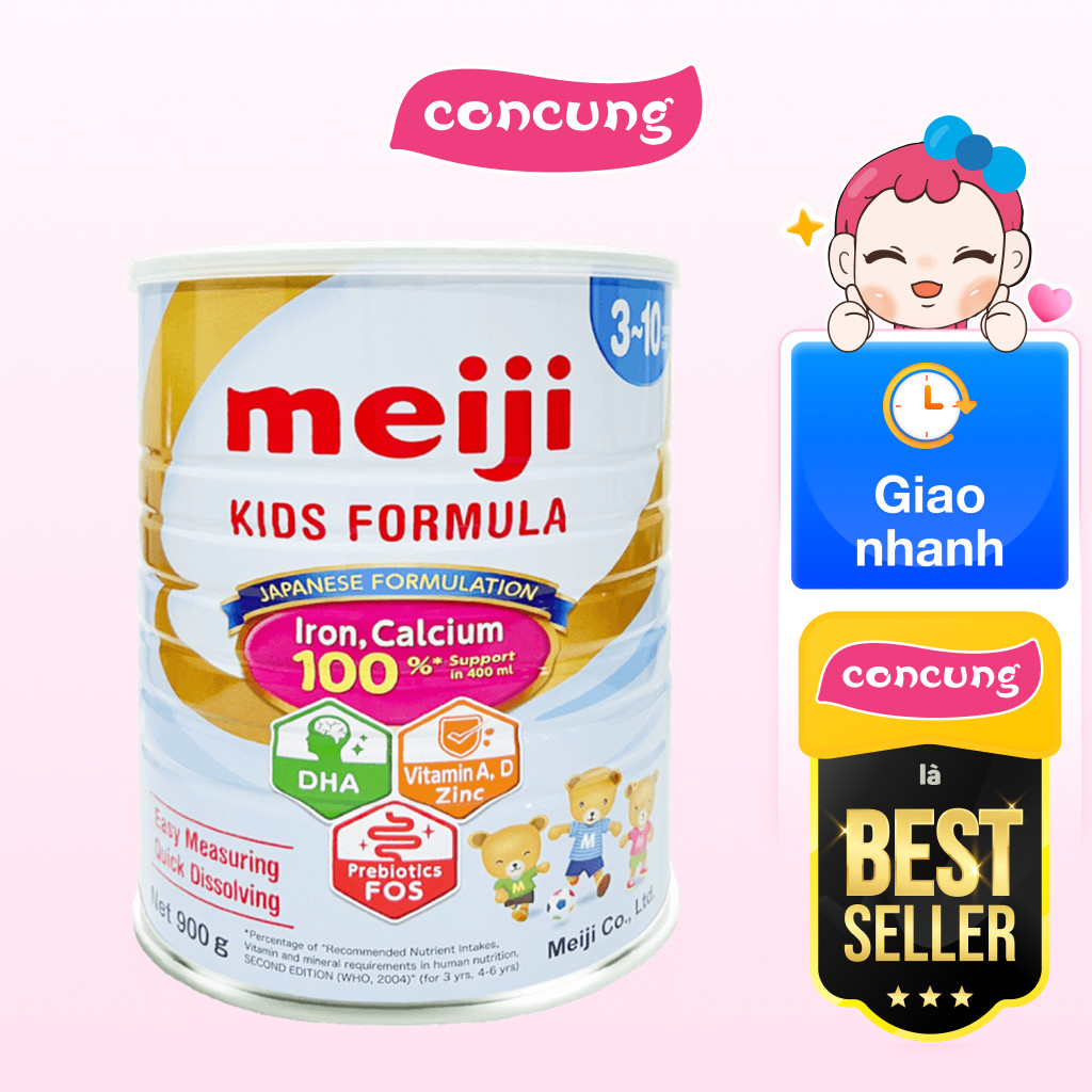 Hình ảnh thực tế Thực phẩm bổ sung Meiji Kids Formula 900g chính hãng trên Shopee