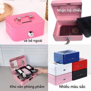 【BabyJoy】Két Sắt Mini Cho Bé,Hộp Đựng Tiền Kim Loại,an Toàn Bảo Mật Chống Trộm,Hộp đựng tiền khóa