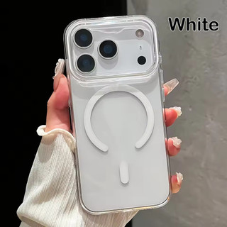 [JLK] Ốp Điện Thoại Từ Tính Siêu Mỏng Cho iPhone 17 16 15 14 13 12 Pro Max Ốp Lưng Cứng Acrylic Chống Sốc Không Khí