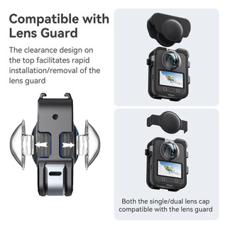 Dành Cho DJI OSMO 360 Phát Hành Nhanh Kim Loại Thỏ Lồng DJI Khung Bảo Vệ Toàn Cảnh Phụ Kiện Camera Thể Thao