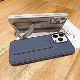 Ốp lưng iPhone kèm giá đỡ kiêm dây đeo tay chống sốc chống vân tay cho iPhone 13 14 15 16 17 Pro Max