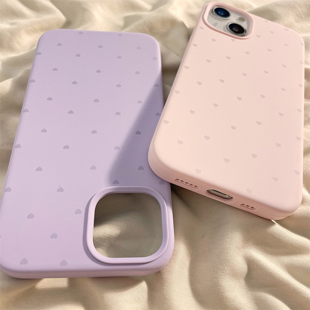 Ốp điện thoại silicon lỏng hình trái tim MulticolorLove cho iPhone 17 Pro Max 16 Plus 15 14 13 12 Pro Max Bảo hiểm toàn diện Vỏ mềm bảo vệ chống sốc