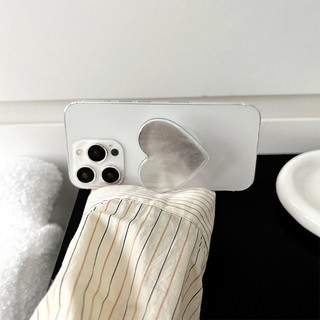 Sợi Lông Vũ Gương Tròn Giá Đỡ Điện Thoại Từ Tính Cho Magsafe Case Và IPhone 15 14 13 12 Pro Max 14 Plus Có Thể Gập Lại Pop Ring Grip Co Giãn Để Bàn Màu