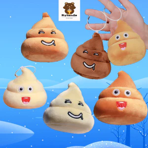 Rytanda Mặt dây chuyền Poop mô phỏng Móc khóa, Đồ chơi sang trọng giả mạo cho trẻ em, Bạn gái, Túi quà sinh nhật, Phụ kiện ô tô, Quà tặng Giáng sinh
