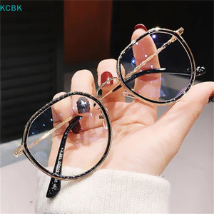 CHỐNG BLUE LIGHT CLEAR COMPUTER EYEGLASES SUNGLASES THỜI TRANG RETRO [BK]