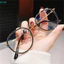 CHỐNG BLUE LIGHT CLEAR COMPUTER EYEGLASES SUNGLASES THỜI TRANG RETRO [BK]