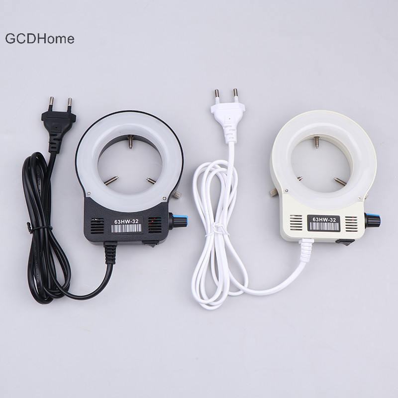 Kính hiển vi Gcdhome Đèn LED vòng chiếu sáng cho kính hiển vi Vòng tròn Đèn hiển vi công nghiệp Nguồn Camera EU Cắm HOT