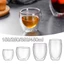 ORDOBOX 150 / 250 / 350 / 450ml Cốc cà phê trong suốt, Cốc thủy tinh hai lớp thủy tinh Borosilicate cao, Cốc nước ép chịu nhiệt