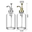 Hộp đựng xà phòng thủy tinh SAMO, Hộp đựng xà phòng cầm tay 500ml, Chai đựng chất lỏng có thể đổ đầy Máy bơm nâng cấp Máy phân phối xi-rô cà phê