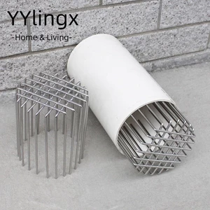 YYlingx Nắp ống nước sàn mái ban công chống tắc, ống thoát nước lớn ngoài trời bằng thép không gỉ