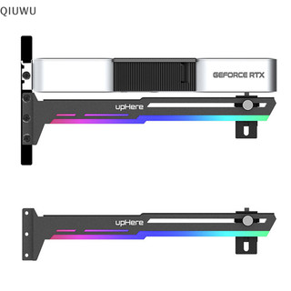 Qiuwu VGA Card Đồ Họa Hỗ Trợ Khung GPU RGB Đèn Ô Nhiễm Dạ Quang Trang Trí Đồng Hành 5V ARGB AURA SYNC.