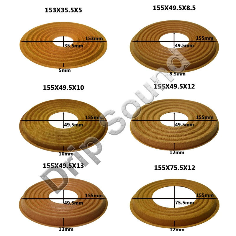 1 Chiếc 153x35.5 / 155x49.5 / 155x75.5 Mm Đàn Hồi Sóng Loa Siêu Trầm Loa Bass Sửa Chữa Nhện Giảm Chấn