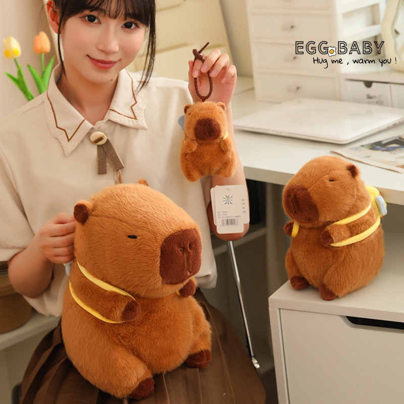 ((Phiên Bản Chính Hãng) Ba Lô Kapibara Đồ Chơi Sang Trọng Dễ Thương Capybara Búp Bê Ong Ba Lô Rùa Quà Tặng Cho Bé Gái Quà Tặng Sinh Nhật