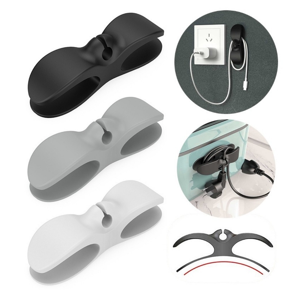 combo of 2 Dụng Cụ Kẹp Quấn Dây Điện Gọn Gàng, khung cố định cáp thiết bị gia dụng  FE123