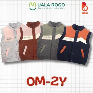 Áo gile nỉ cài giữa hãng Ualarogo cho bé 0-24M