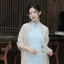 Khăn choàng nữ SNUGHOUSE, Áo choàng dạ hội nhiều màu rỗng, Phụ kiện đám cưới có khăn choàng vải tuyn tua rua