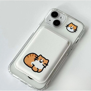 Ốp bảo vệ họa tiết mèo minh họa dễ thương bán chạy Hàn Quốc cho iPhone 15pro 15promax 14 14promax 14pro 16 pro max 16 plus