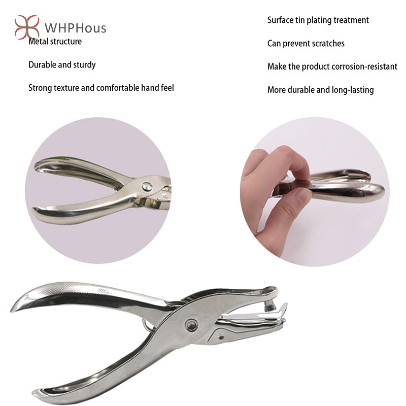 RUA 3 / 6mm Lỗ Puncher Di Động Lỗ Đơn Đục Lỗ Chất Liệu Giấy Thêu Sò Cầm Tay Kim Loại Thủ Công Văn Phòng Ràng Buộc Tiếp Liệu Mới