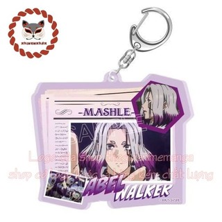 Móc khóa MASHLE: MAGIC AND MUSCLES ver NEWSPAPER keyring mica acrylic in hình anime chibi dễ thương