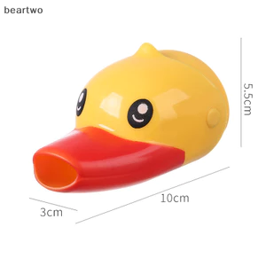 < Beartwo > Vòi rửa tay cho trẻ em Bộ mở rộng vòi mở rộng vịt Hoạt hình cho bé Tay mở rộng Máy bắn súng nước đẹp